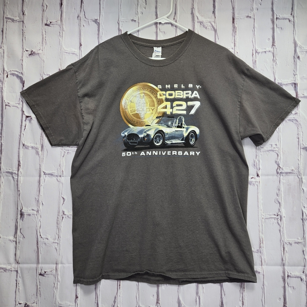 Shelby Cobra 427 TShirt Mens Sz XLarge Short Sleeve 50th Anniversary Gildan Tag